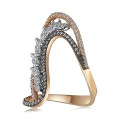 0.97 Karat Özel Tasarım Pırlanta Yüzük F-VS