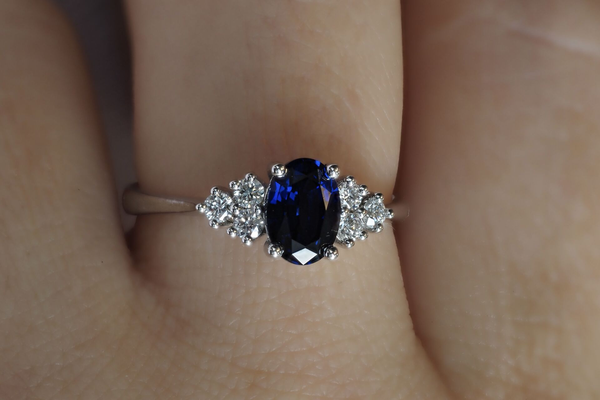 1.13 karat Safir & Pırlanta Yüzük