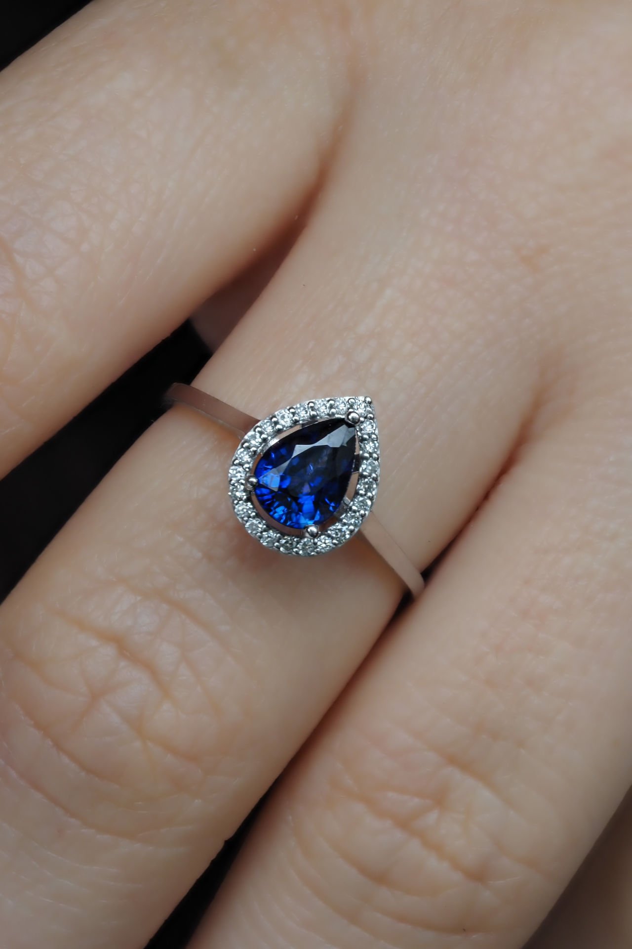 1.07 karat Safir & Pırlanta Yüzük