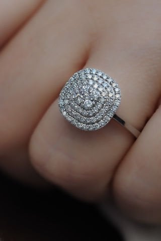 0.66 karat Baget Pırlanta Yüzük