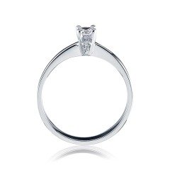 0.35 Karat HRD Sertifikalı Tektaş Pırlanta Yüzük F-vs2