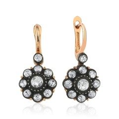 Elmas Gül Küpe 0.94 ct