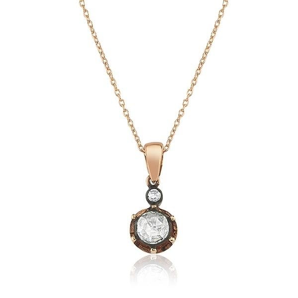 0.53 Karat Elmas Tektaş Kolye F-SI