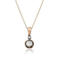 0.53 Karat Elmas Tektaş Kolye F-SI