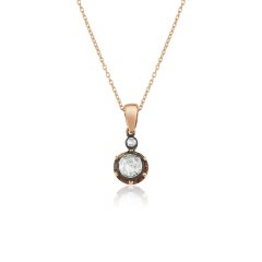 0.53 Karat Elmas Tektaş Kolye F-SI