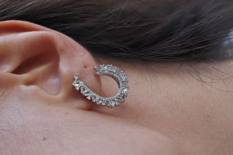 1.16 KARAT BAGET PIRLANTA KÜPE