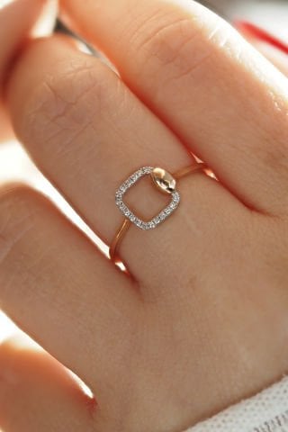 0,07 karat Minimalist Pırlanta Yüzük