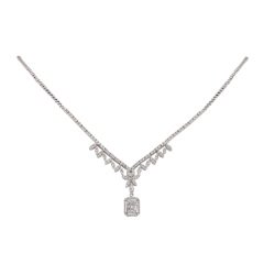 2.12 Karat Baget Pırlanta Gerdanlık F-SI