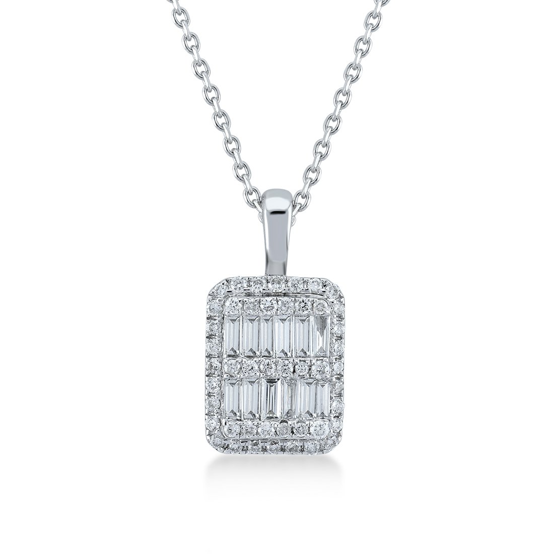 0.25 Karat Baget Pırlanta Kolye