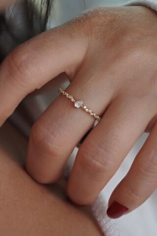 0,18 karat Pırlanta Yüzük
